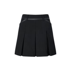 [헤지스골프] 블랙 여성 에센셜 윈터 플리츠 스커트HWSK5D701BK