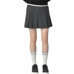 [헤지스골프] 차콜그레이 여성 에센셜 윈터 플리츠 스커트HWSK5D701CG