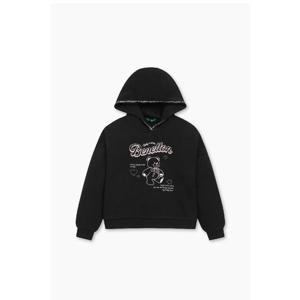 [베네통 키즈] 주니어 블링 밴딩 베어 맨투맨 QAMT24561BK_블랙