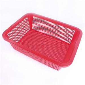 슈마켓 대원산업 깊은 사각 소쿠리 4호 (특) 레드 채반 수납 수납바구니 수납용품 정리용품 수납정리