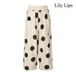 릴리립스  빅 도트 패턴 코튼 8부 팬츠 (YL8PT002)