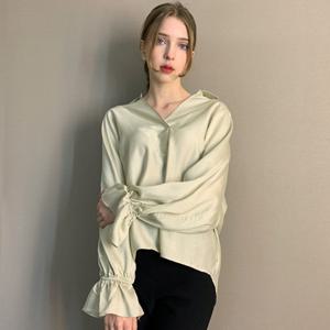 [파슨스] V-neck.Frill Sleeves Blouse Shirt [ASSR2BL06]