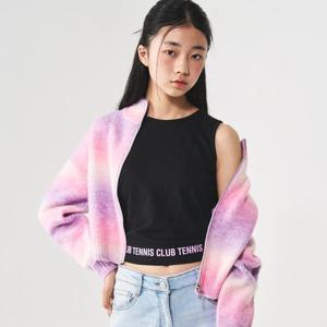 [더데이걸]그라데이션 크롭 스웨터 집업점퍼TGJM23W01