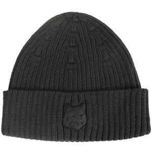 메종키츠네 25FW 폭스헤드 울 비니 챠콜 MM06111KT1022 P180