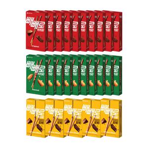 빼빼로 초코 46gX10개 +아몬드 32gX10개 +초코필드 45gX5개