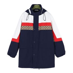 구찌 매트 패브릭 남성 코트 재킷 다크블루 751915 ZANZ8 9799