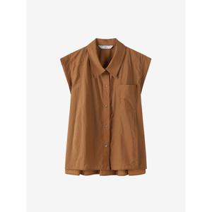 [듀엘]엠블럼 포인트 A라인 슬리브리스 셔츠 D252MSC065