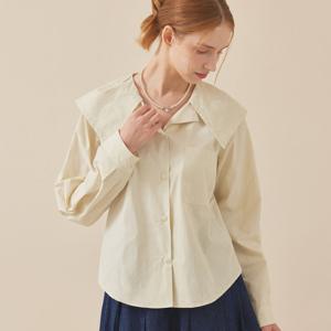 [매긴]세일러 카라 체크 블라우스_PBMF5F1BL5150