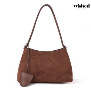 [위시드]투웨이 스트랩 스웨이드 미니 호보 숄더백 (WICCBG005)