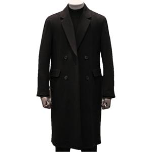 [본(정장)]본BON 캐시미어혼방 핸드메이드 더블 블랙롱코트 BN2WHA557