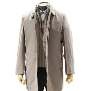 [바쏘]F/W 베이지 패딩조끼 라이너 싱글 트렌치코트 WSY3CC01ABG