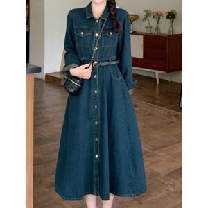 [카라]KARRA 딥데님메탈버튼원피스_A5F0294