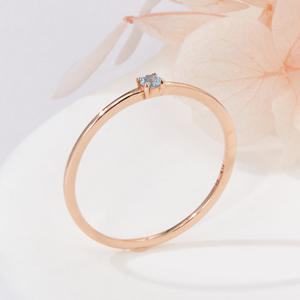 [비앤비골드] 14K 비쥬 토파즈 엥게이지 탄생석 반지 NPR42061