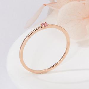 [비앤비골드] 14K 비쥬 투어마린 엥게이지 탄생석 반지 NPR42060