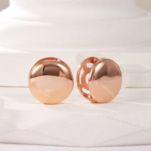 [비앤비골드] 14K 볼드 서클 양면 원터치 귀걸이 한쌍 PNE42045