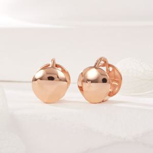 [비앤비골드] 14K 미니 서클 양면 원터치 귀걸이 한쌍 PNE42038