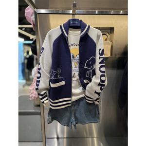 클라이드 엔 FPDSW973F 여성용 스누피 집업 가디건