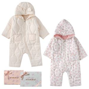 M밍크뮤D (출산선물)25FW 베베플라워패딩아우터우주복  2종택1 (35A1460301A)