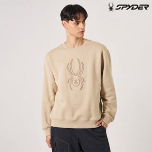 [스파이더] 남성 빅거미 맨투맨 티셔츠 SPKWCNRL305MBEG