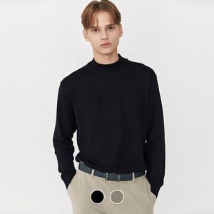 [지오다노]남성 립 스판 소프트 울 반목넥 긴팔 니트 스웨터 055923