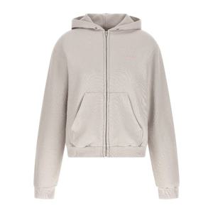 발렌시아가 로고 자수 플리스 코튼 후드 집업 851236TTVJ2 2420