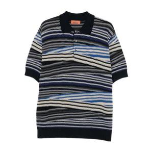 미소니 폴로 티셔츠 US25W20BBK01CT MULTI BLUE SM9RY