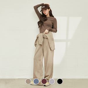 [지오다노/본사] 415921 여 언브러시드 테리 스트레이트 팬츠