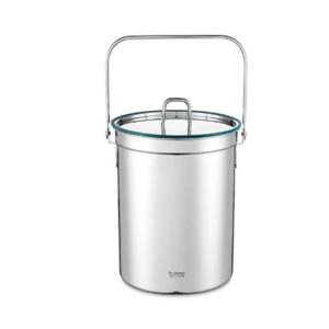 쿡에버 스테인리스 다용도 음식물 쓰레기통 4.5L_