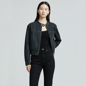 샵앤) 여성 반목 빈티지 워싱 흑청 바이크 숏 청자켓 MSE-WJP-20822-흑청