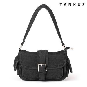 탱커스 버클 데님 포켓 투웨이 숄더백 (TX3AH005L0)