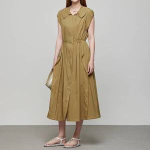 듀엘 셔링 집업 패널 원피스_D252MSE061