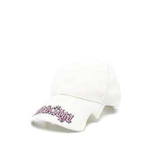 25 FW 발렌시아가 로고 자수 베이스볼 캡 모자 834914410B2 TP443191613