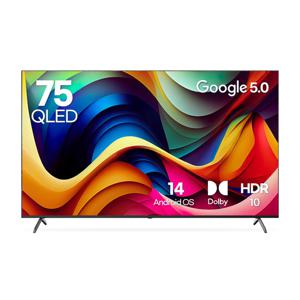루컴즈 75인치 4K UHD QLED 구글OS 스마트 TV T7505CKG 스탠드포함 벽걸이형 크롬캐스트