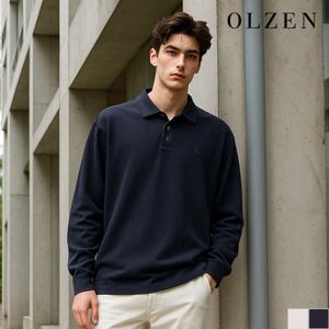 [올젠] [110사이즈] 베이직 로고 카라 티셔츠 (ZPD4TT1801)