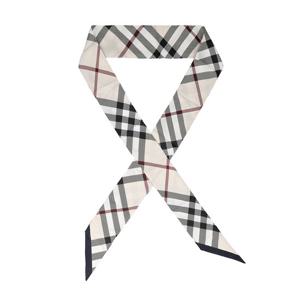 버버리 8095831 A1450 체크 스키니 트윌 실크 스카프