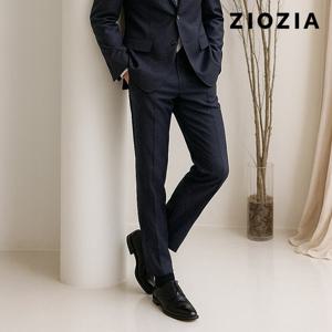 [지오지아] 네이비 쉐도우 글렌체크 미라클 정장팬츠 (ABD4SP1203_DNV)