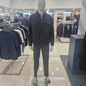 [지오지아]2025년F/W항아리퀄팅 카라배색 루즈핏 패딩ABF4JP1104