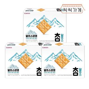 [씩씩가게] 담백한 참크래커 알프스 암염 295g x 3ea / 참 알프스 참크래커