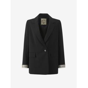 [듀엘]턴업 레터링 디테일 셋업 싱글 재킷 D252MSF235