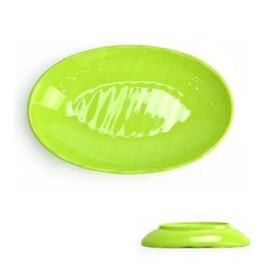 업소용 멜라민 타원접시(대)(연두색)