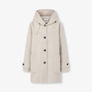 [스튜디오 톰보이]핸드메이드 후드 울혼방 하프코트(9175411981)