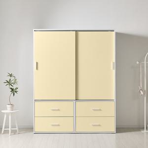 [착불] 동서가구 E0 엘리먼 1600 슬라이드 도어 옷장 서랍형 DF926832