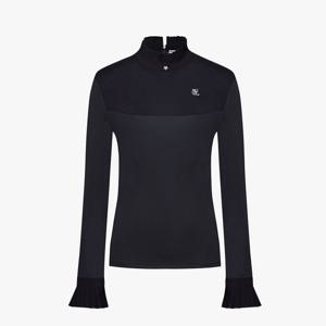 페어라이어 여성 프릴 방풍 레이어 티셔츠 (블랙)