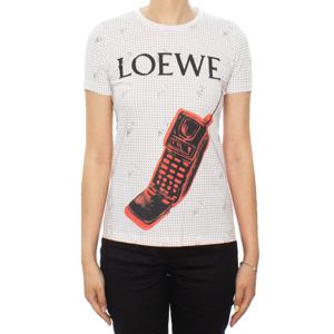 (명품) 로에베 프린팅 반팔 티셔츠 여성 S618925