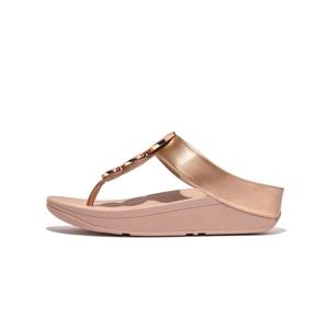핏플랍 여자 레더 토포스트 샌달 HJ1-323 Rose Gold