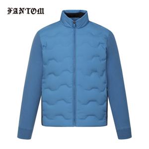 [팬텀] 남성 니트 배색 구스 다운 점퍼 211E3JP202_BL