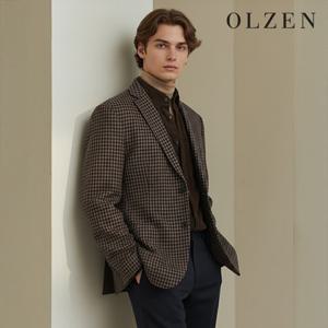[올젠] 체크 콤비 모직 자켓 (ZOD4KG1344)