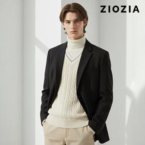 [지오지아] 스트레치 블랙 캐주얼 셋업 자켓 S (AAD4KG1601_BK)