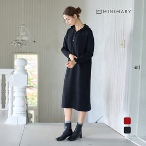 [미니마리] 니트후드롱원피스 (MMA3OP06)