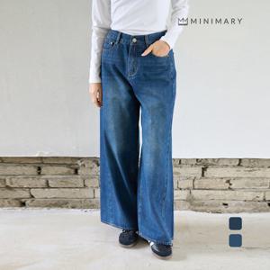 [미니마리] 뒷밴딩빅와이드데님 (MMA3PT07)